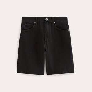 Everlane Women's OG Baggy Jean Short in Washed Black, Size 23